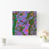 Sour Marble Quadratische Wanduhr (Zuhause)