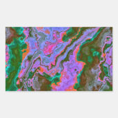 Sour Marble Rechteckiger Aufkleber (Vorderseite)