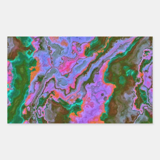 Sour Marble Rechteckiger Aufkleber (Vorderseite)