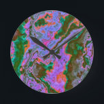 Sour Marble Runde Wanduhr<br><div class="desc">Danke,  dass du mein Design durchgesehen hast! Folgen Sie meiner Kunst auf Instagram @MRNStudios oder ko-fi.com/MRNStudios</div>