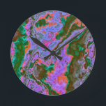 Sour Marble Runde Wanduhr<br><div class="desc">Danke,  dass du mein Design durchgesehen hast! Folgen Sie meiner Kunst auf Instagram @MRNStudios oder ko-fi.com/MRNStudios</div>