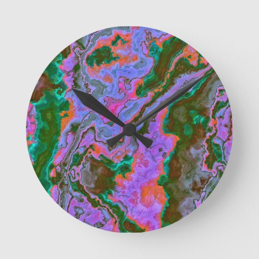 Sour Marble Runde Wanduhr (Vorderseite)