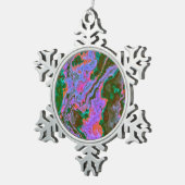 Sour Marble Schneeflocken Zinn-Ornament (Rechts)