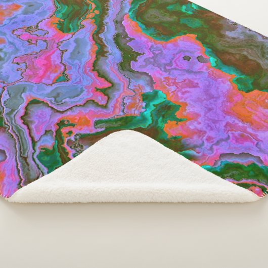Sour Marble Sherpa Blanket Sherpadecke (3/4)