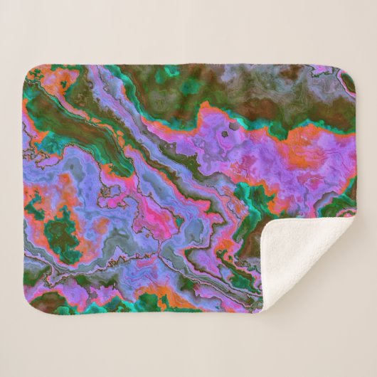 Sour Marble Sherpa Blanket Sherpadecke (Vorderseite (Horizontal))