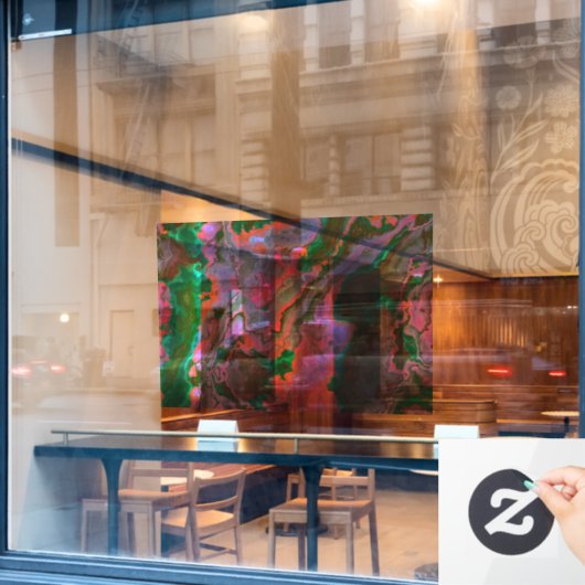 Sour Marble Window Cloning Fensteraufkleber (Café-Fenster)
