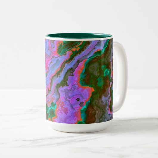Sour Marble Zwei-Tone-Kaffee-Tasse Zweifarbige Tasse (VorderseiteRechts)