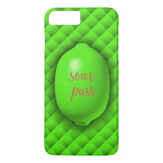 Sour Puss Limon iPhone 7 Case-Mate iPhone Hülle (Rückseite)