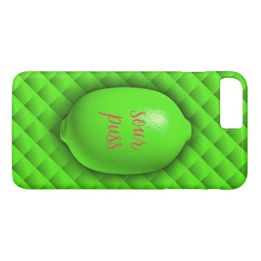 Sour Puss Limon iPhone 7 Case-Mate iPhone Hülle (Rückseite (Horizontal))
