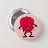 Sour Raspberry: Bad Fruit Gang Button (Vorne & Hinten)