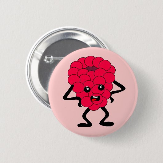 Sour Raspberry: Bad Fruit Gang Button (Vorne & Hinten)