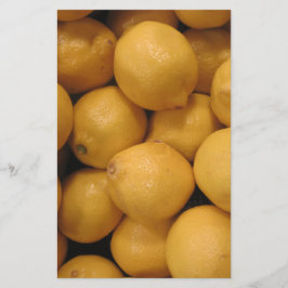 Sour Yellow Lemons Briefpapier