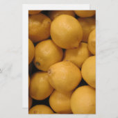 Sour Yellow Lemons Briefpapier (Vorne/Hinten)