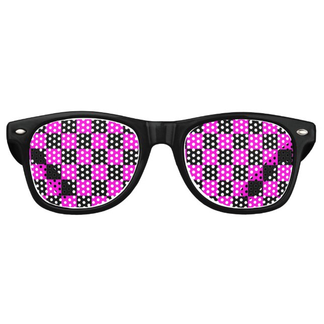 Source Vermisst Texture Retro Party Shades, Schwar Partybrille (Vorderseite)