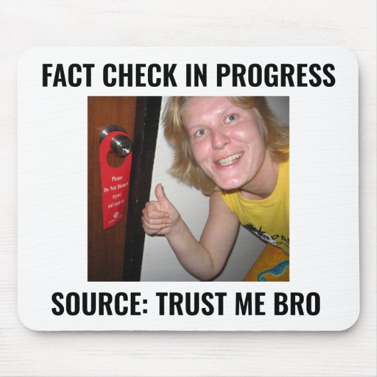 Source: Vertrau mir, Bruder Lustiges Meme-Mauspad Mousepad (Vorne)