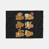 Sourdough Bread Christmas Gingerbread Homemaker Ba Fleecedecke (Vorderseite (Horizontal))