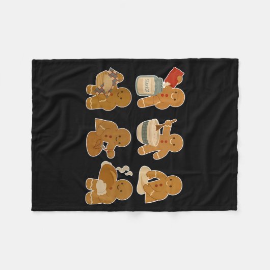 Sourdough Bread Christmas Gingerbread Homemaker Ba Fleecedecke (Vorderseite (Horizontal))