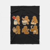 Sourdough Bread Christmas Gingerbread Homemaker Ba Fleecedecke (Vorderseite)