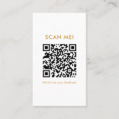 Sourdough Bread Wheat Leave a Review QR Code Visitenkarte (Vorderseite)