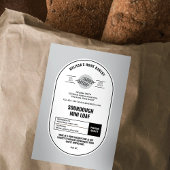 Sourdough Brot Minimalistisch Bakery Hütte Law Lebensmitteletikett