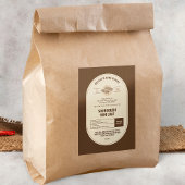 Sourdough Brot Modernes Beige Bäckerei Hütte Law Lebensmitteletikett