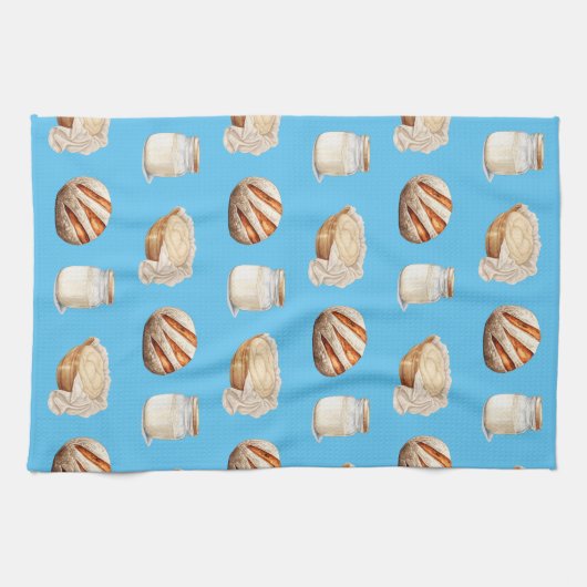 Sourdough Gemustert Kitchtuch Geschirrtuch (Horizontal)