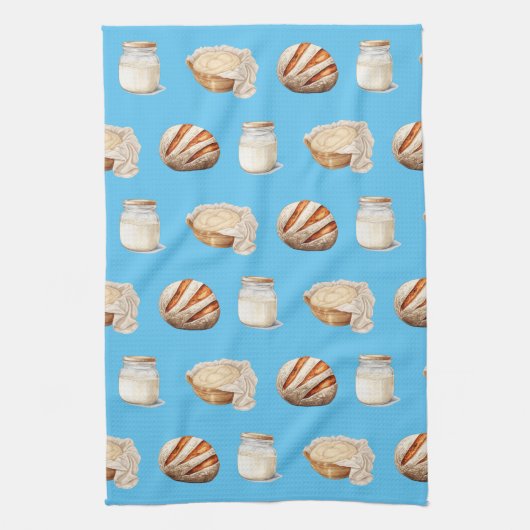 Sourdough Gemustert Kitchtuch Geschirrtuch (Vertikal)