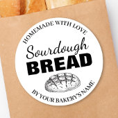 Sourdough Homemade Items Label SD01_03rd Runder Aufkleber