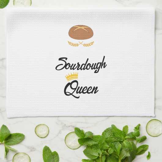 Sourdough Queen Kitchen Towel Geschirrtuch (Gefaltet)