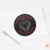 Sourdough Sweetheart – Funny Valentine Pun Gift Runder Aufkleber (Umschlag)