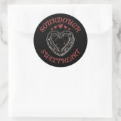 Sourdough Sweetheart – Funny Valentine Pun Gift Runder Aufkleber (Tasche)