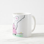 Souricette davon feiert für den Frühling Kaffeetasse (VorderseiteRechts)