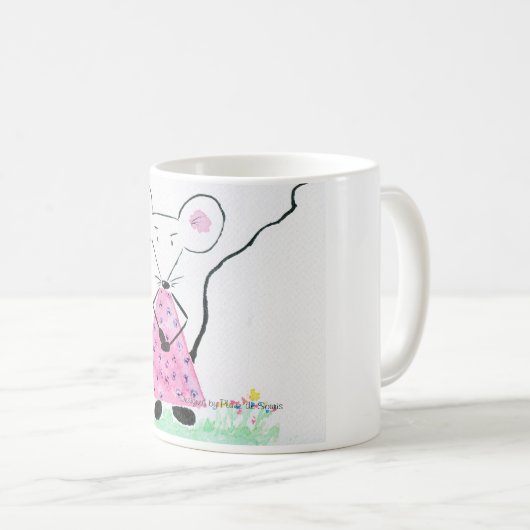 Souricette davon feiert für den Frühling Kaffeetasse (VorderseiteRechts)