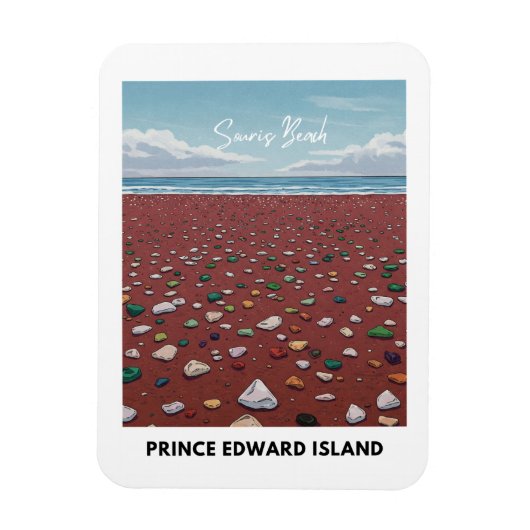 Souris Beach Seaglass Magnet (Vertikal)