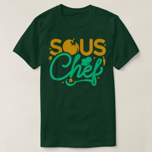 Sous Chef Culinary Assistant Chefs Kitchen Cooking T-Shirt (Design vorne)