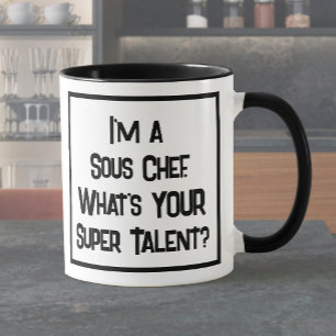 Sous-Chef Super-Talent. Zweifarbige Kaffeetasse