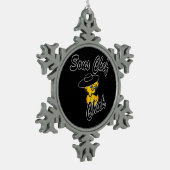 Sous Koch Chick #4 Schneeflocken Zinn-Ornament (Links)