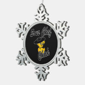Sous Koch Chick #4 Schneeflocken Zinn-Ornament (Rechts)