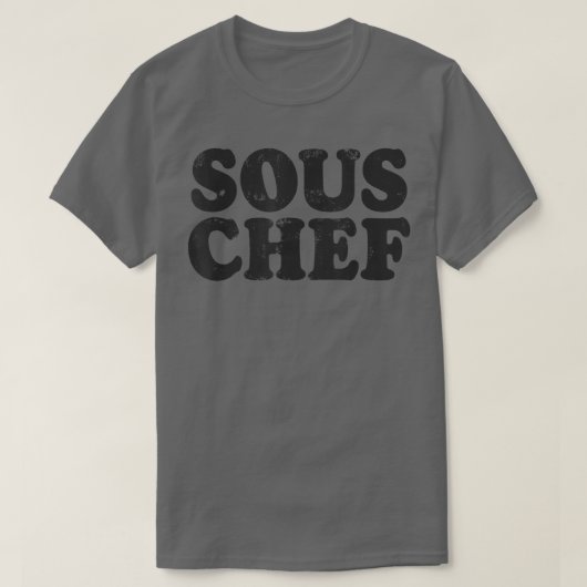 Sous Koch Hat Funny Men Frauen Kochen Assistentin T-Shirt (Design vorne)