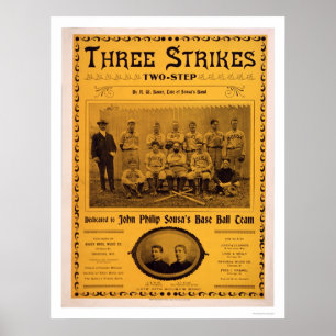 Sousa Baseballteams-Musik 1902 Poster