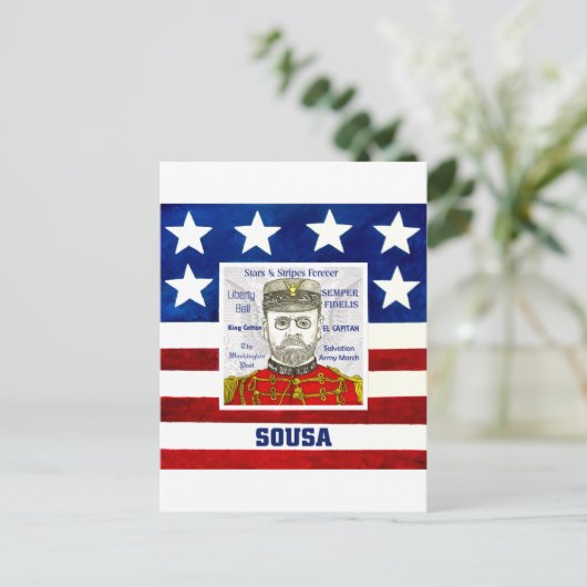 Sousa Postkarte (Stehend Vorderseite)