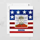 Sousa Postkarte (Vorne/Hinten)
