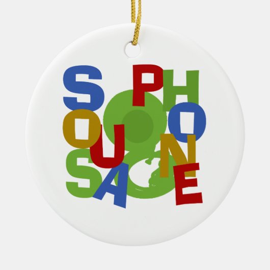 Sousaphon-Foto Keramikornament (Vorne)