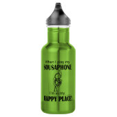 Sousaphone Happy Place Edelstahlflasche (Rechts)