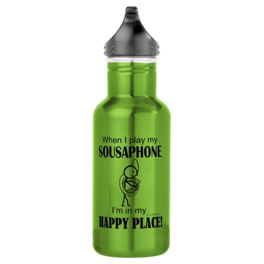 Sousaphone Happy Place Edelstahlflasche (Rechts)