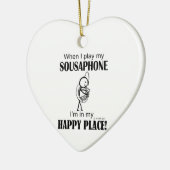 Sousaphone Happy Place Keramikornament (Links)