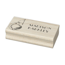 Sousaphone Marching Band Music Teacher Musiker Gummistempel