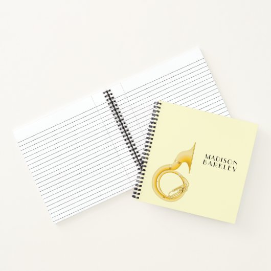 Sousaphone Marching Band Music Teacher Musiker Notizblock (Innenseite)