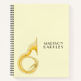 Sousaphone Marching Band Music Teacher Musiker Notizblock