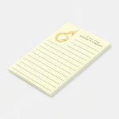 Sousaphone Marching Band Music Teacher Musiker Post-it Klebezettel (angewinkelt)